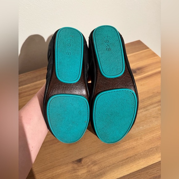 Tieks Matte Black Leather Rollable Ballet Flats Size 8 Professional EUC - Picture 9 of 10